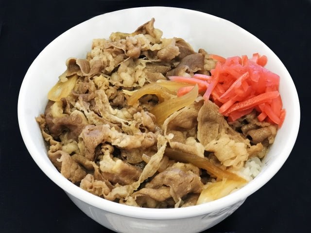 Beef bowl (Gyu-don) with Furikake