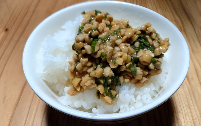 Natto with furikake